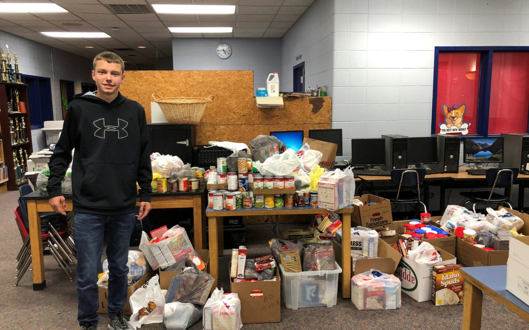 Rogers Scholar Hayden Caudill of Letcher County organizes holiday food drive