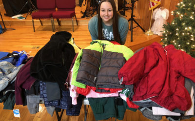 2018 Rogers Scholar Ryleigh Napier of Leslie County organizes coat drive